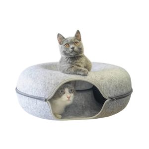 cat tunnel bed circular